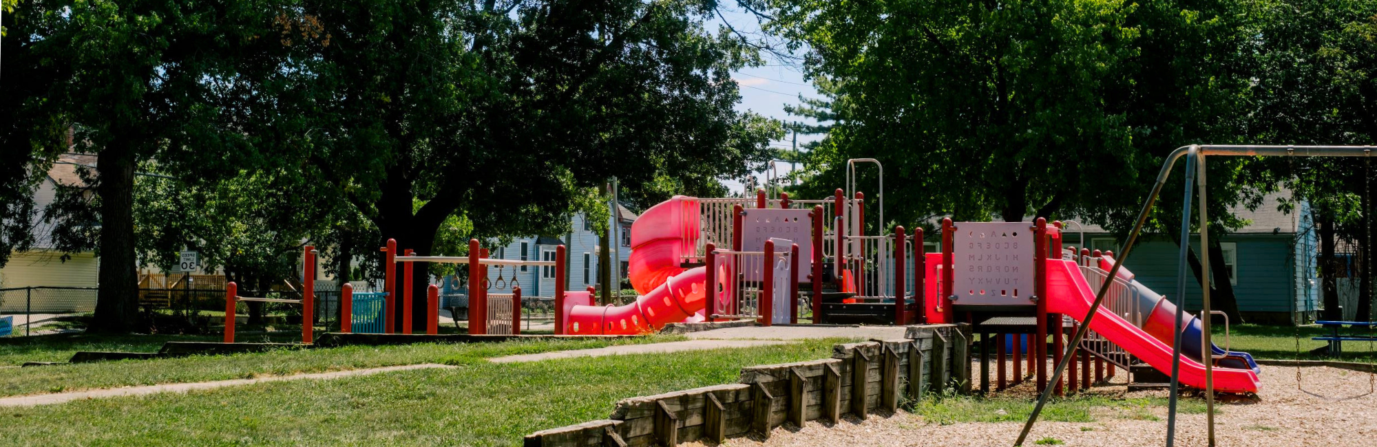 Park with a playground