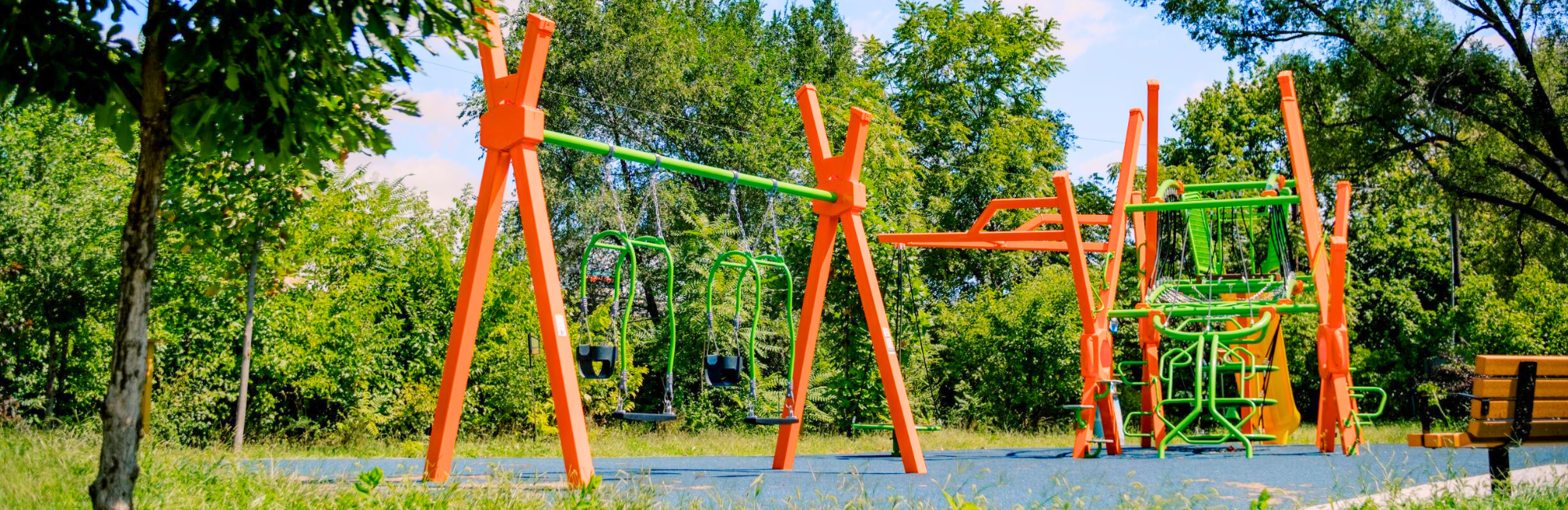 vibrant park playground