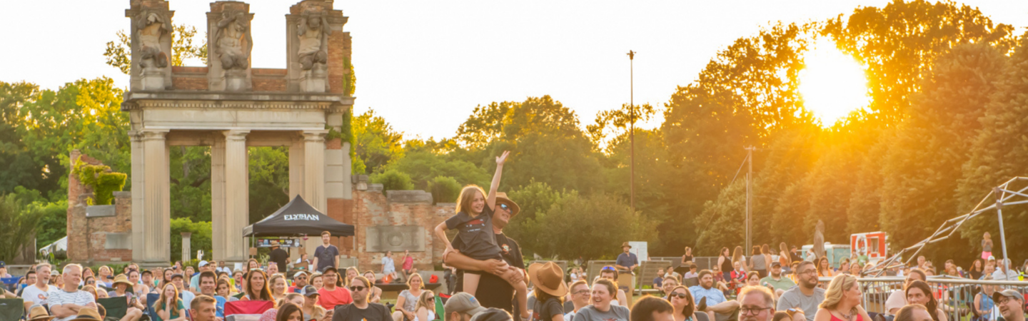 The Rock the Ruins Concert Series at Holliday Park.