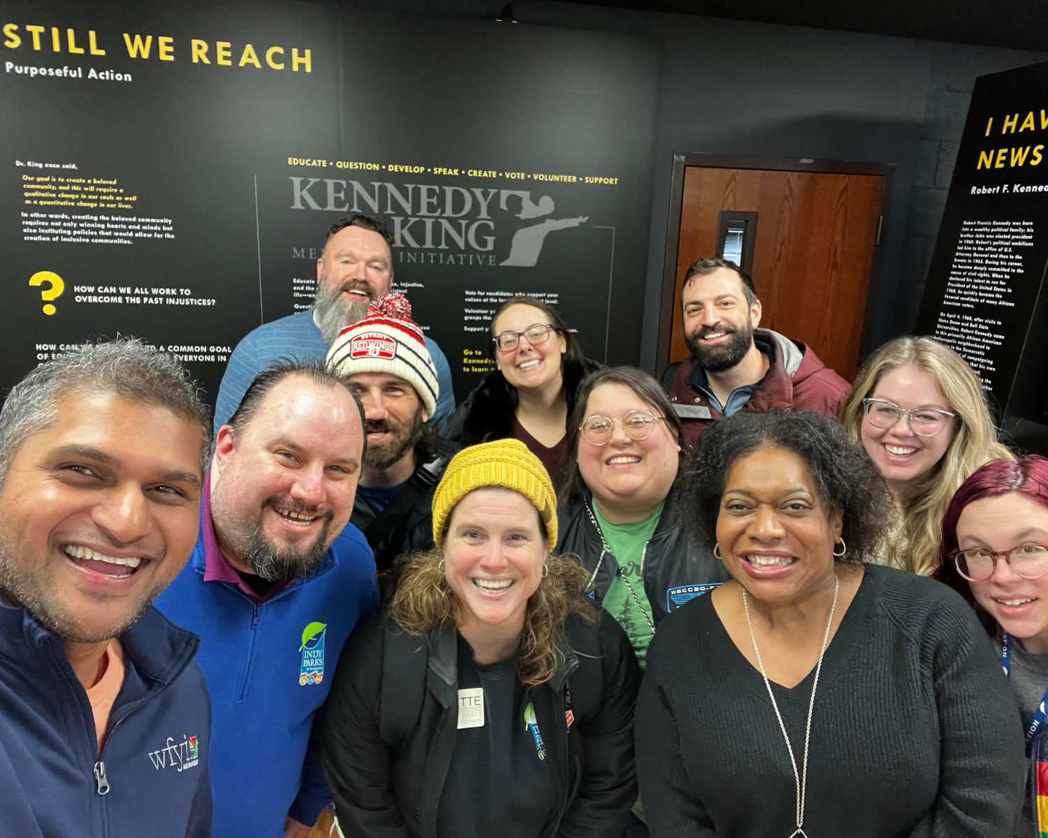 Group of staff smiling